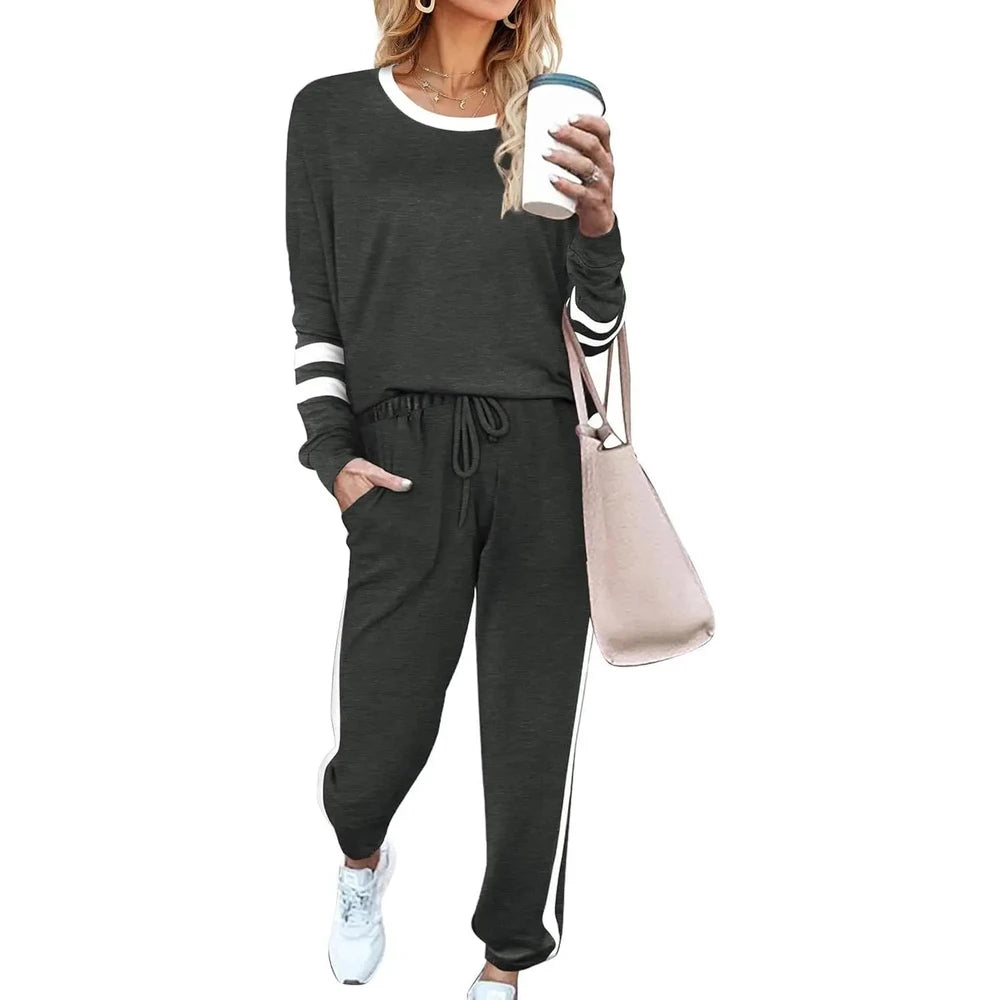 Solid Long Sleeve Lounge Set