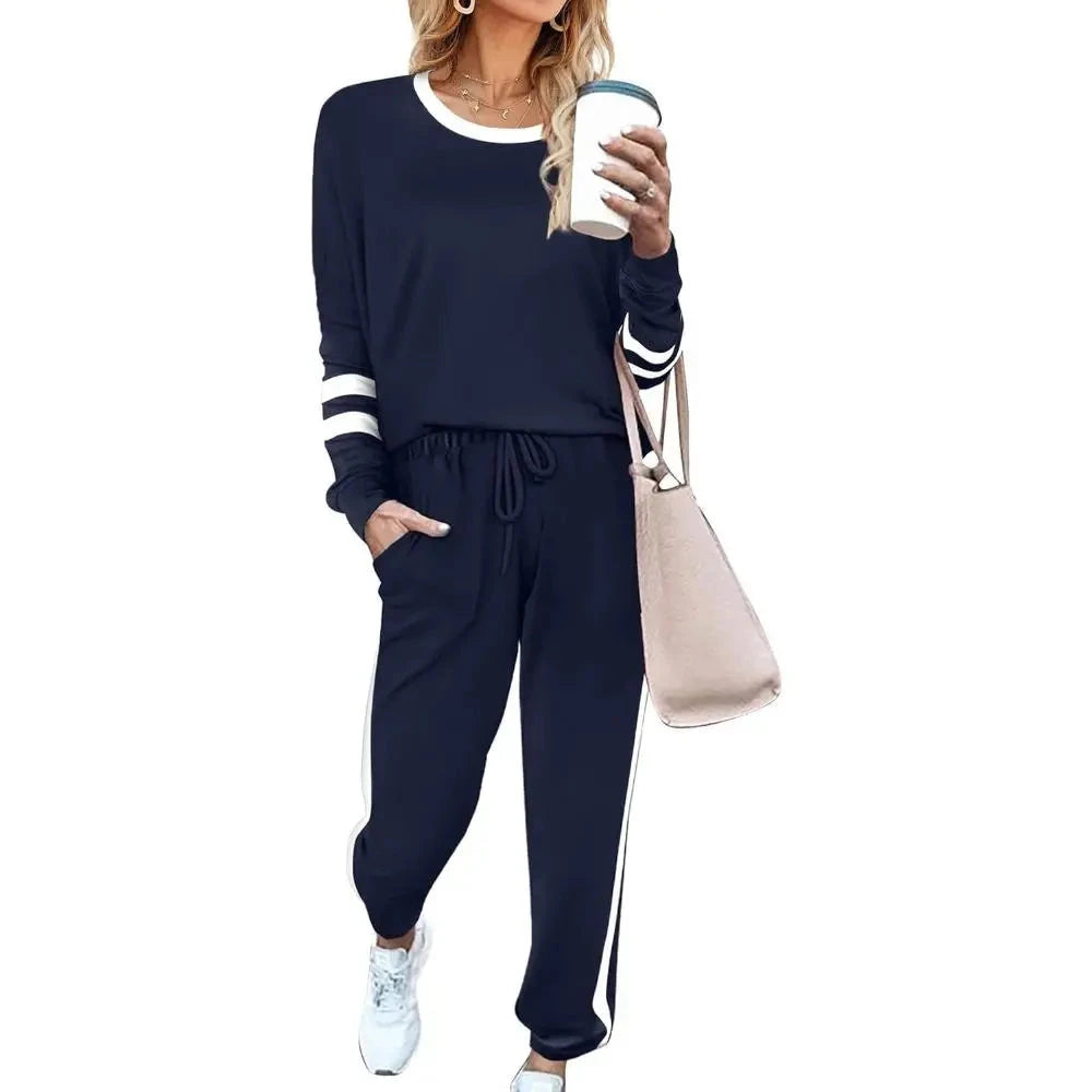 Solid Long Sleeve Lounge Set