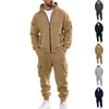 Winter Fleece-Lined Tracksuit Set