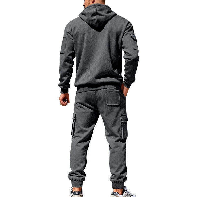 Winter Fleece-Lined Tracksuit Set