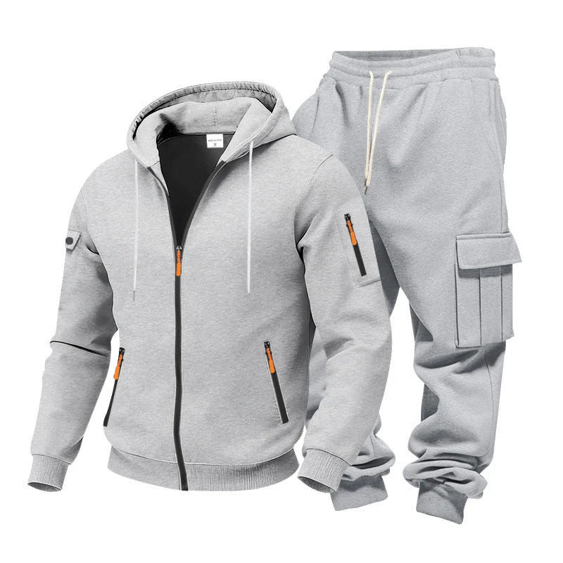Winter Fleece-Lined Tracksuit Set